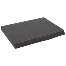 (dark grey, 40 x 30 x 4 cm) vidaXL Bathroom Countertop Vanity Top Wash Basin Worktop Treated Solid Wood