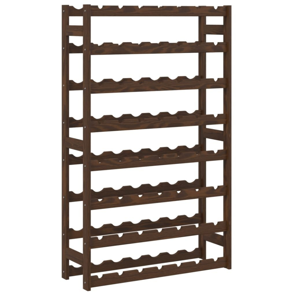 Vidaxl (, 56 Bottle) Wine Rack Wine Shelf Bottle Holder Wine Drinking Rack Solid Wood Pine Brown