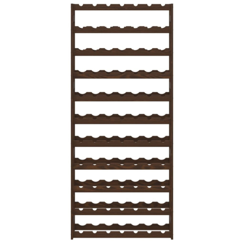 VidaXL (brown, 77 bottle) vidaXL Wine Rack Wine Shelf Bottle Holder Wine Drinking Rack Solid Wood Pine 2