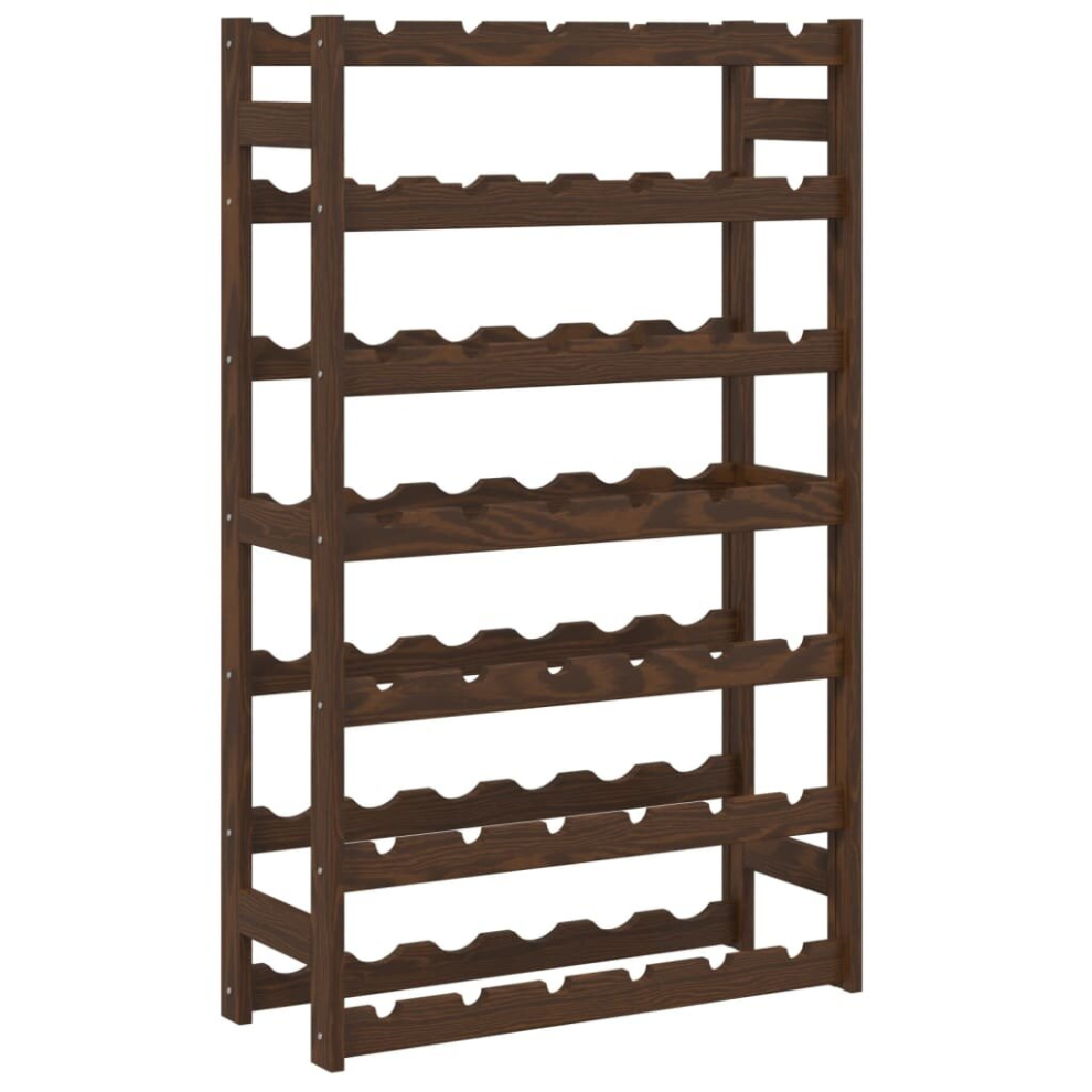 (brown, 42 bottle) vidaXL Wine Rack for 12/16/20/30/42/56/77 Bottles Pinewood Bottle Cabinet