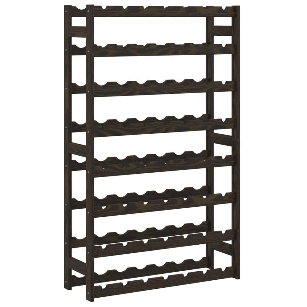 Vidaxl (, 56 Bottle) Wine Rack Wine Shelf Bottle Holder Wine Drinking Rack Solid Wood Pine Black