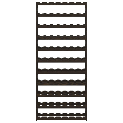 VidaXL (black, 77 bottle) vidaXL Wine Rack Wine Shelf Bottle Holder Wine Drinking Rack Solid Wood Pine 2