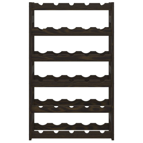 VidaXL (black, 30 bottle) vidaXL Wine Rack Wine Shelf Bottle Holder Wine Drinking Rack Solid Wood Pine 2