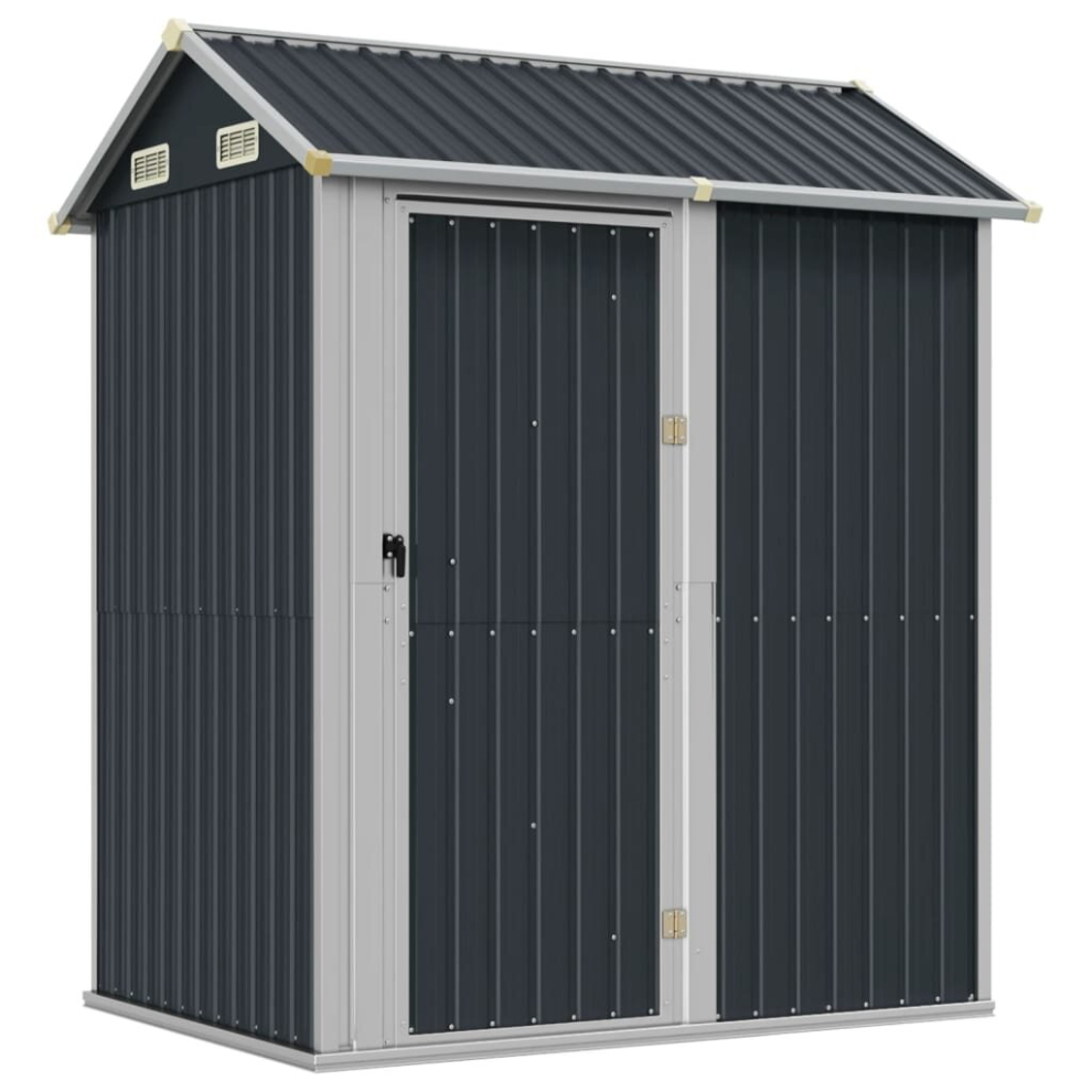 (anthracite) vidaXL Garden Shed Outdoor Storage Shed Patio Yard Tool Shed Galvanised Steel