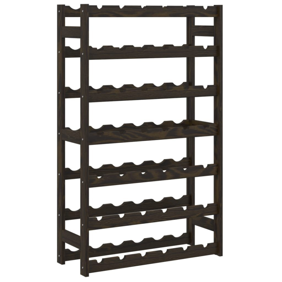 Vidaxl (, 42 Bottle) Wine Rack Wine Shelf Bottle Holder Wine Drinking Rack Solid Wood Pine Black