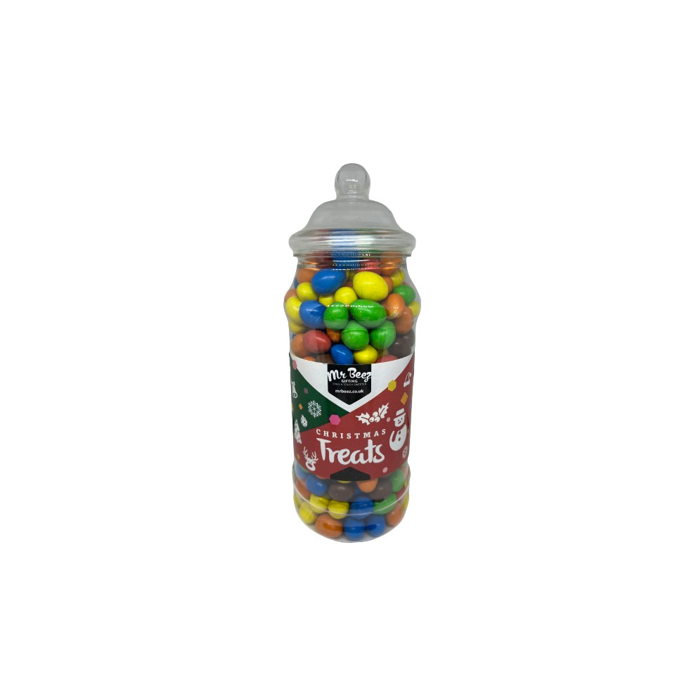 M&Ms Chocolate Peanuts Christmas Novelty Jar Medium 750gm