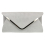 (Grey) Womens Envelope Clutch Bag 1