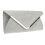 (Grey) Womens Envelope Clutch Bag 3