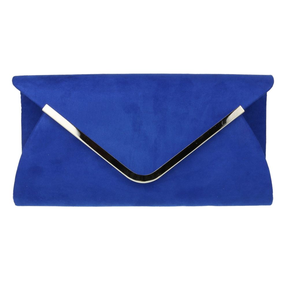 Girly Handbags (Royal ) Womens Envelope Clutch Bag Blue