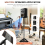 Casart Adjustable Studio Monitor Stands Pair Studio Speaker Stands W/ Triangular Metal Base 8