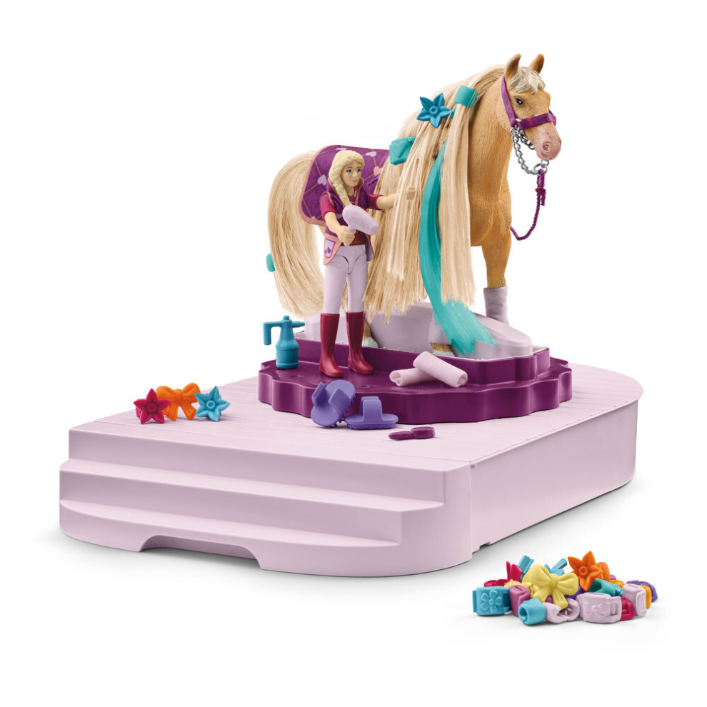 Schleich Horse Club Sofia's Beauties Grooming Station Toy Playset - 42617