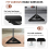 Casart Adjustable Studio Monitor Stands Pair Studio Speaker Stands W/ Triangular Metal Base 6