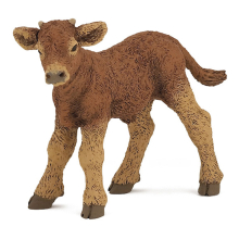 Estatueta de bezerro Limousin - PAPO - VIDA NA FAZENDA - Marrom - Para crianças a partir de 3 anos