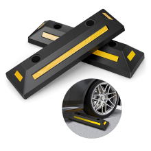 Garage Vehicle Floor Stopper 2 Pack Durable &Heavy Duty Rubber Wheel Stopper 4T