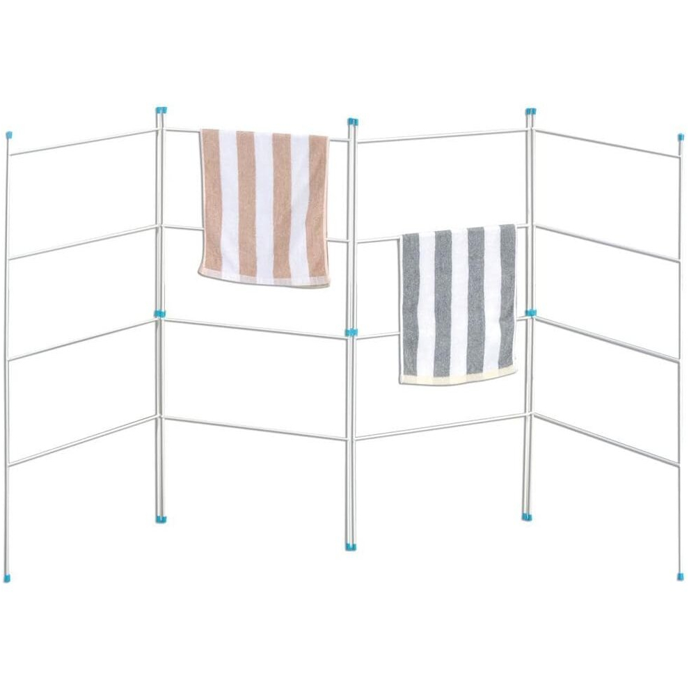 (Multi Section Indoor Outdoor Folding Clothes Airer Fold Foldable Section Laundry Dryer Airer - 4 Fold Airer ) Multi Section Indoor Outdoor Folding Ai