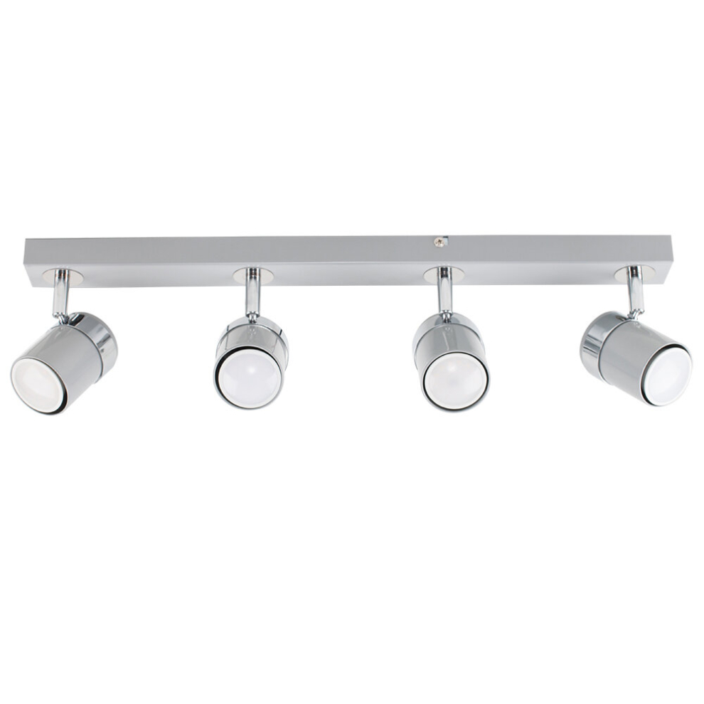 Rosie 4 Way Grey Ceiling Bar Spotlight