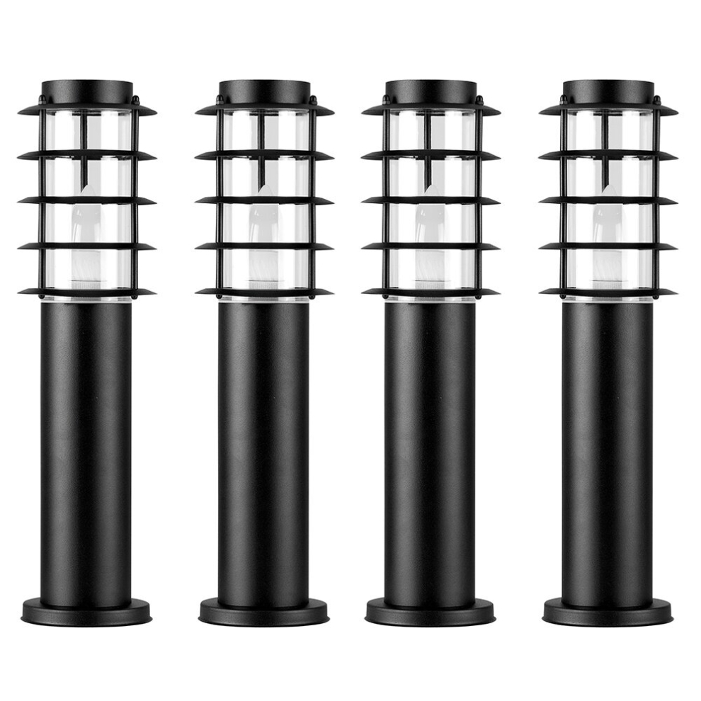 Black Outdoor Bollard Light