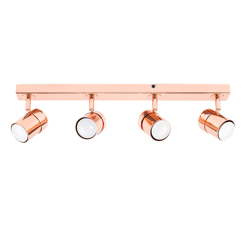 Rosie Spotlight 4 Way Copper Ceiling Bar Spotlight