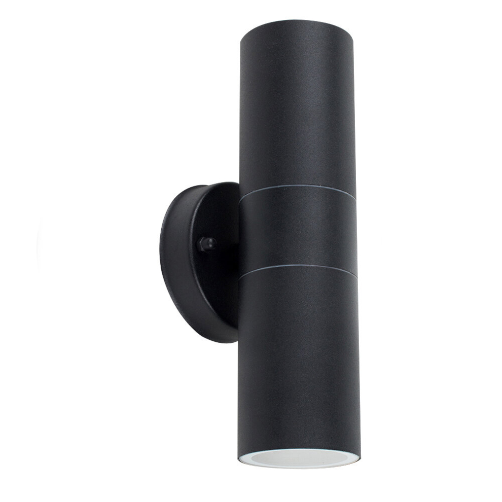 Up Down Pair of Black Outdoor Wall-Up Down Light