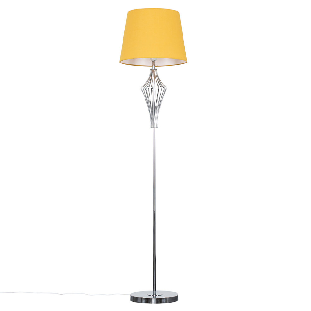 Jaspa Silver Floor Lamp