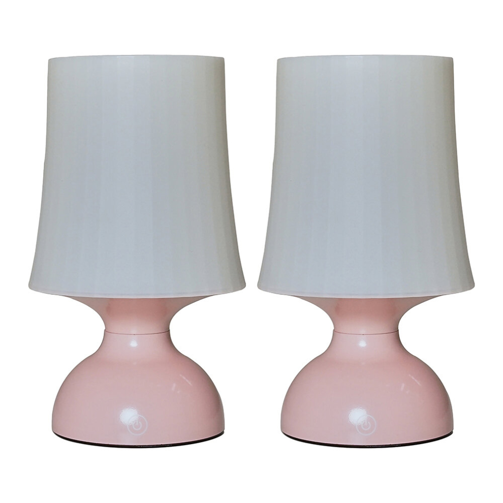 Colmar Pair of Pink Outdoor Table Lamp