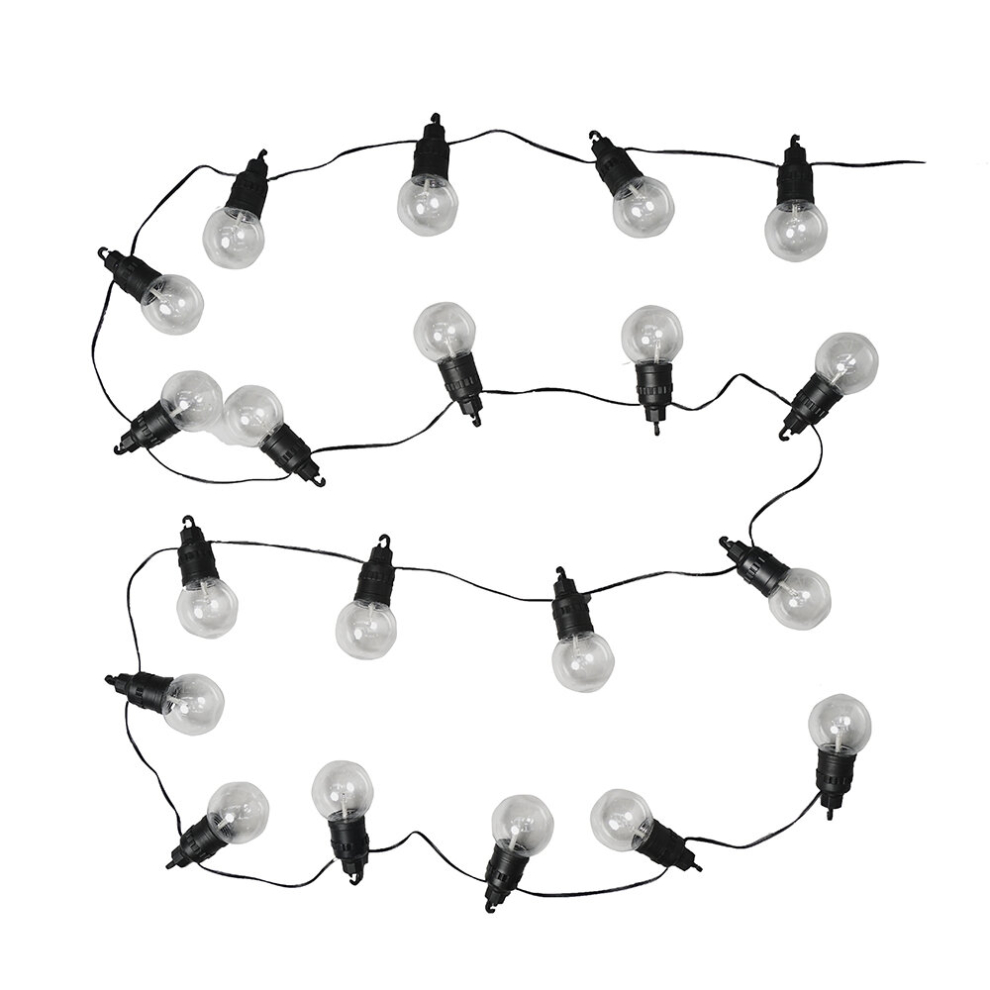 Festoon 10 Set Black Outdoor String Festoon Light