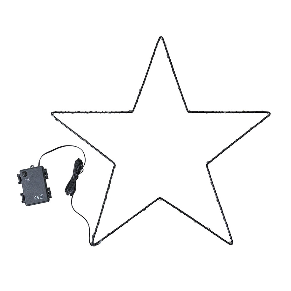 Star Black Outdoor Decorative Light