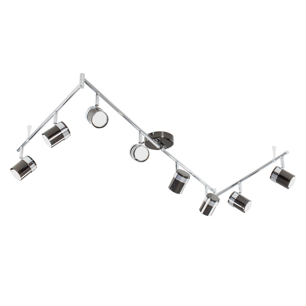 Rosie 8 Way Black Ceiling Bar Spotlight