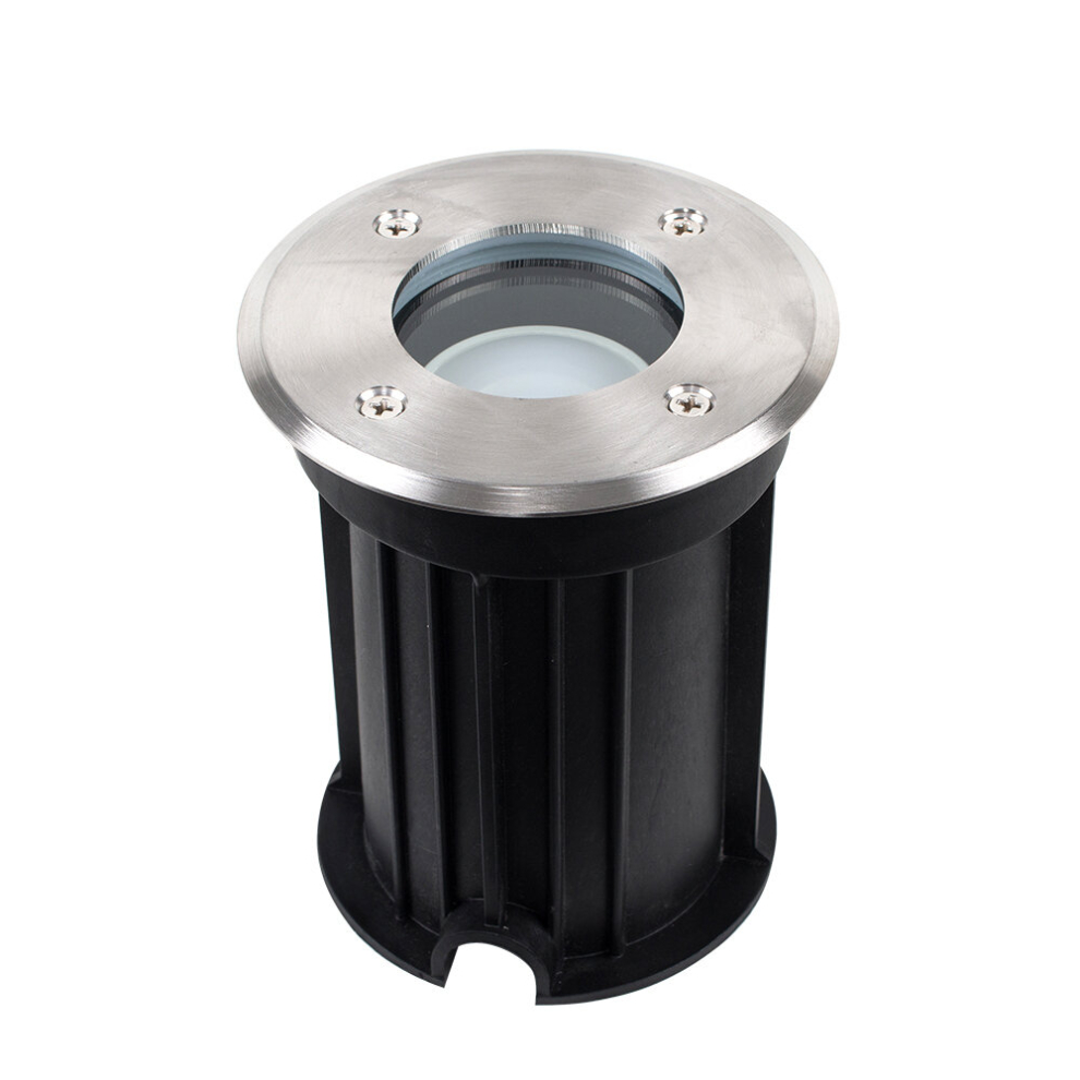 Modern Bushed Chrome IP54 Rated Outdoor Garden Walk Over Light