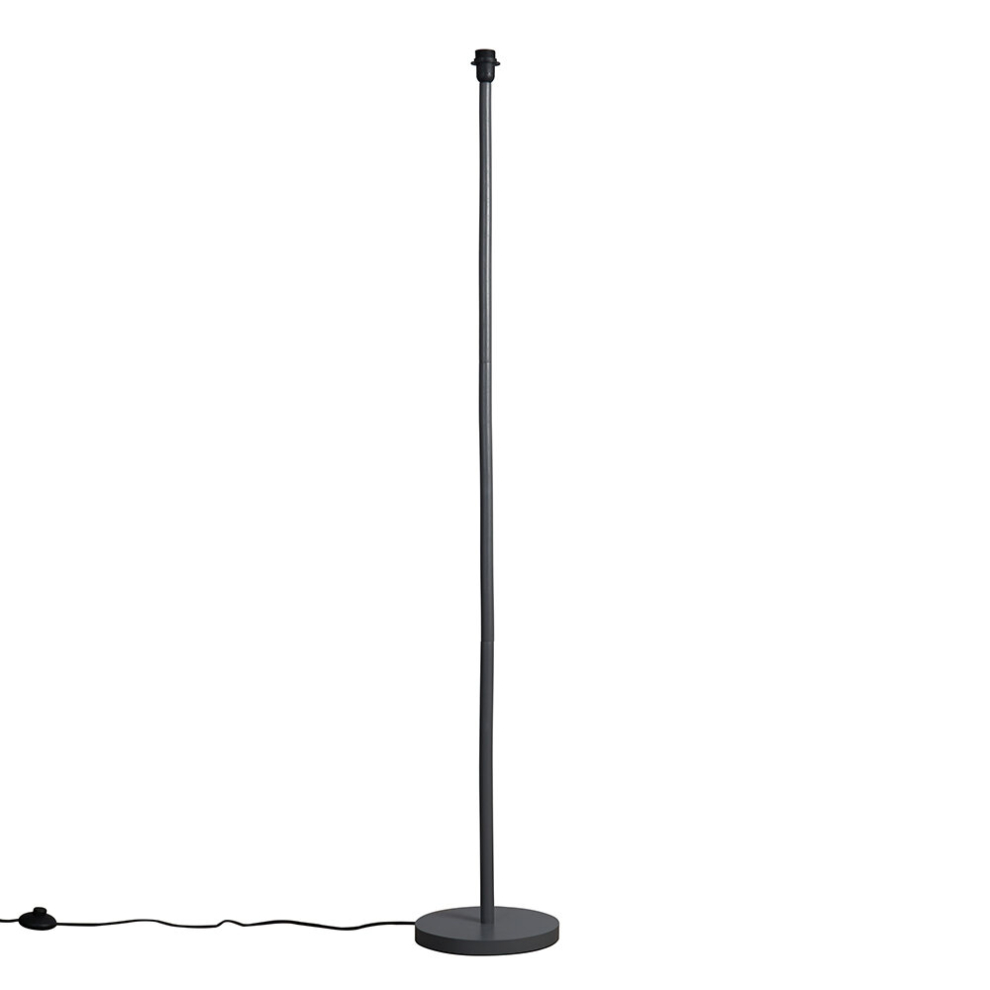 Modern Scandi Floor Lamp in a Light Grey Wooden Base