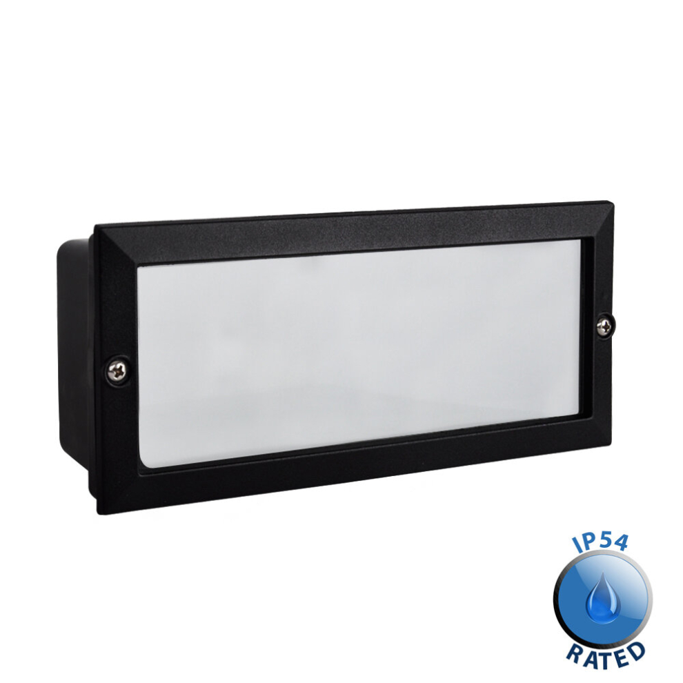 Thornton Brick Light Black Outdoor Wall Brick Light