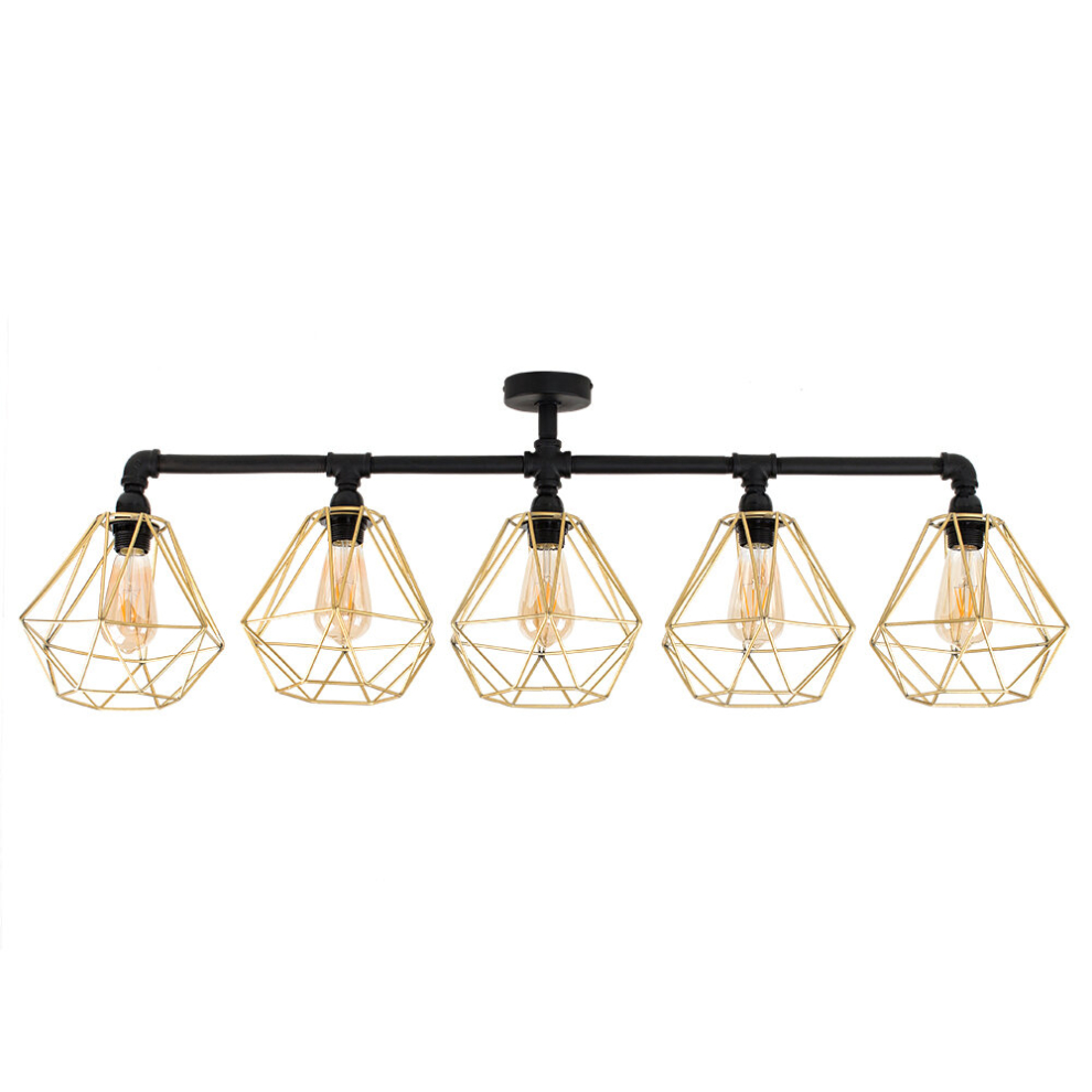 Luiggi Black Ceiling Bar Light