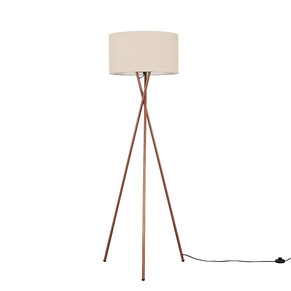 Camden Tripod Copper Floor Lamp Base