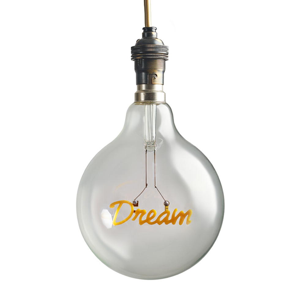 Dream Worded Globe B22 Light Bulb