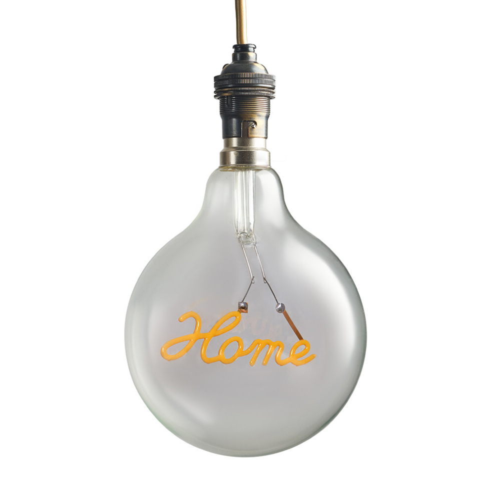 Vintage Style 2w LED BC B22 Bayonet Cap Word Script Home Design Clear Light Bulb - Home