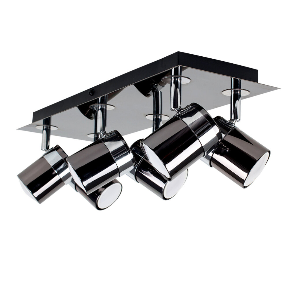 Rosie 6 Way Black Ceiling Bar Spotlight