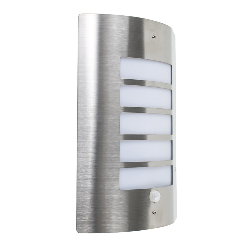 Medlock Silver Outdoor Wall Bulkhead Light