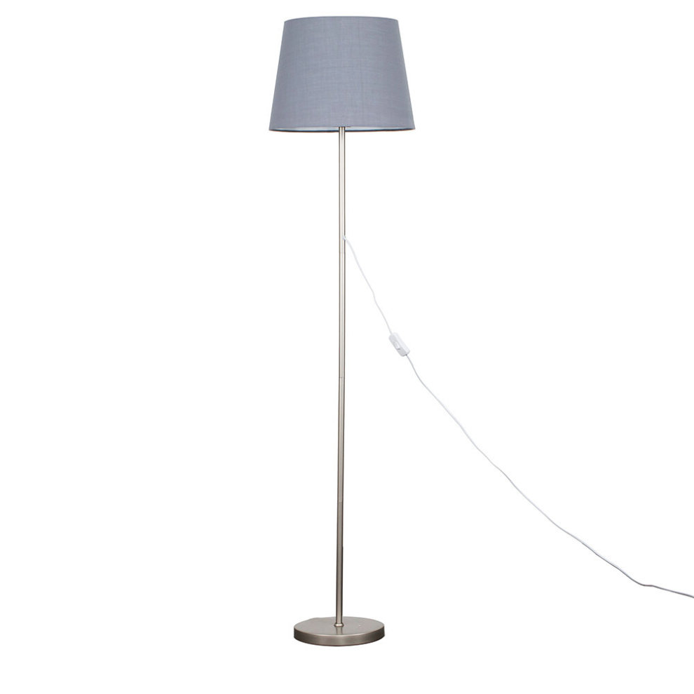 Brushed Chrome Floor Lamp