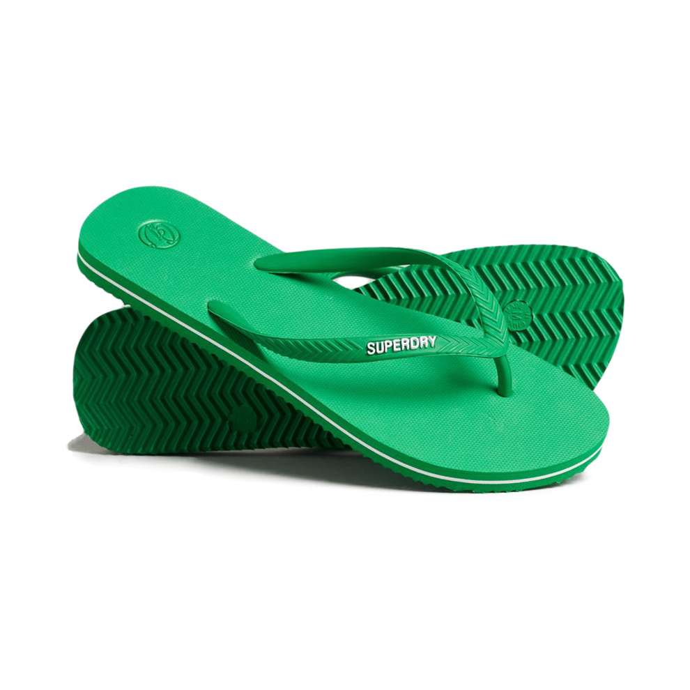 (M) Superdry Women's Classic Flip Flops Green UK M-XL