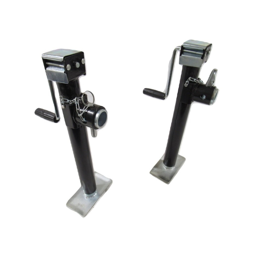 Side Winding Trailer Jack Leg 2000KG X2 (Telescopic Prop Stand 2T) 1