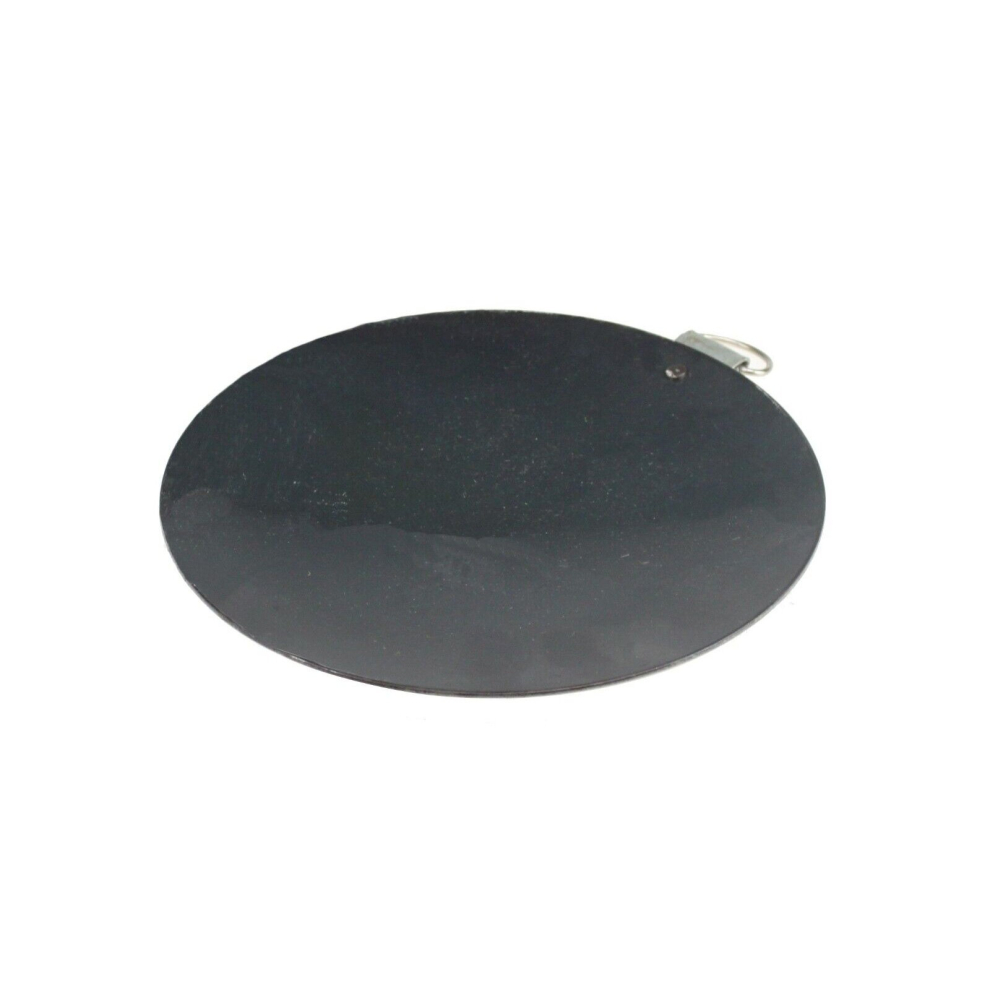 Gk Global Kitchen (12") Ms Iron Tawa Tava / Crepe / Pancake Pan With Ring Non-Stick Heavy Duty Tawa Tava Black
