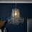 Litecraft Light Shade Beaded Easy Fit Ceiling Lampshade - Smoke Tint 3