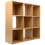 Charles Jacobs (No Drawers) Charles Jacobs Oak 9 Cube Open Book Shelf Storage 9
