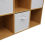 Charles Jacobs (9 White Drawers) Charles Jacobs Oak 9 Cube Open Book Shelf Storage 6