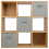 Charles Jacobs (3 Grey Drawers) Charles Jacobs Oak 9 Cube Open Book Shelf Storage 9