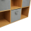 Charles Jacobs (9 Grey Drawers) Charles Jacobs Oak 9 Cube Open Book Shelf Storage 9
