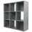 Charles Jacobs (No Drawers) Charles Jacobs Grey 9 Cube Open Book Shelf Storage 2