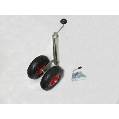 Heavy Duty Caravan Jockey Wheel & Clamp 48MM (Double Trailer Wind Up