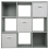 Charles Jacobs (3 White Drawers) Charles Jacobs Grey 9 Cube Open Book Shelf Storage 2