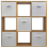 Charles Jacobs (5 White Drawers) Charles Jacobs Oak 9 Cube Open Book Shelf Storage 8
